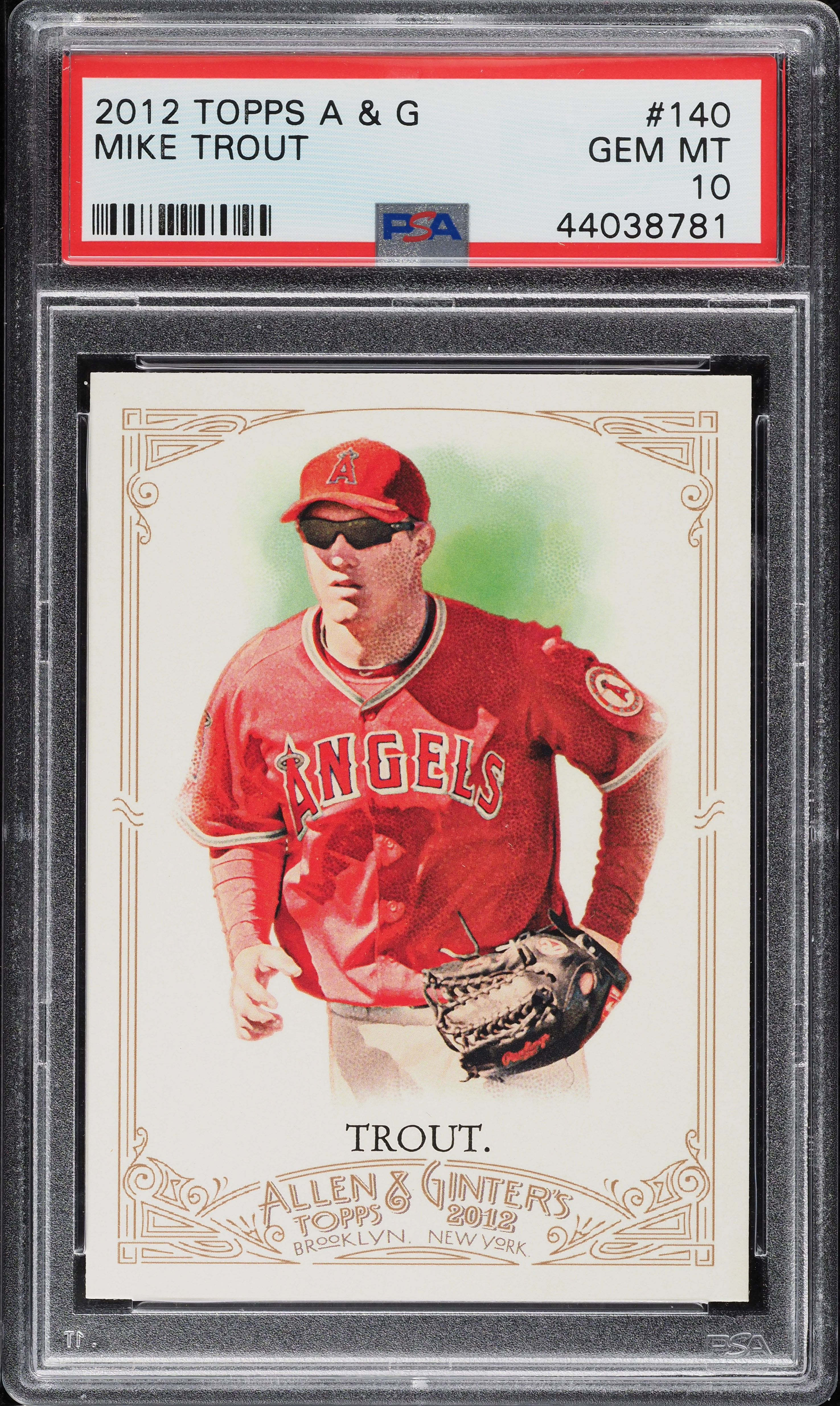 2012 Topps Allen & Ginter Mike Trout ROOKIE #140 PSA 10 GEM MINT