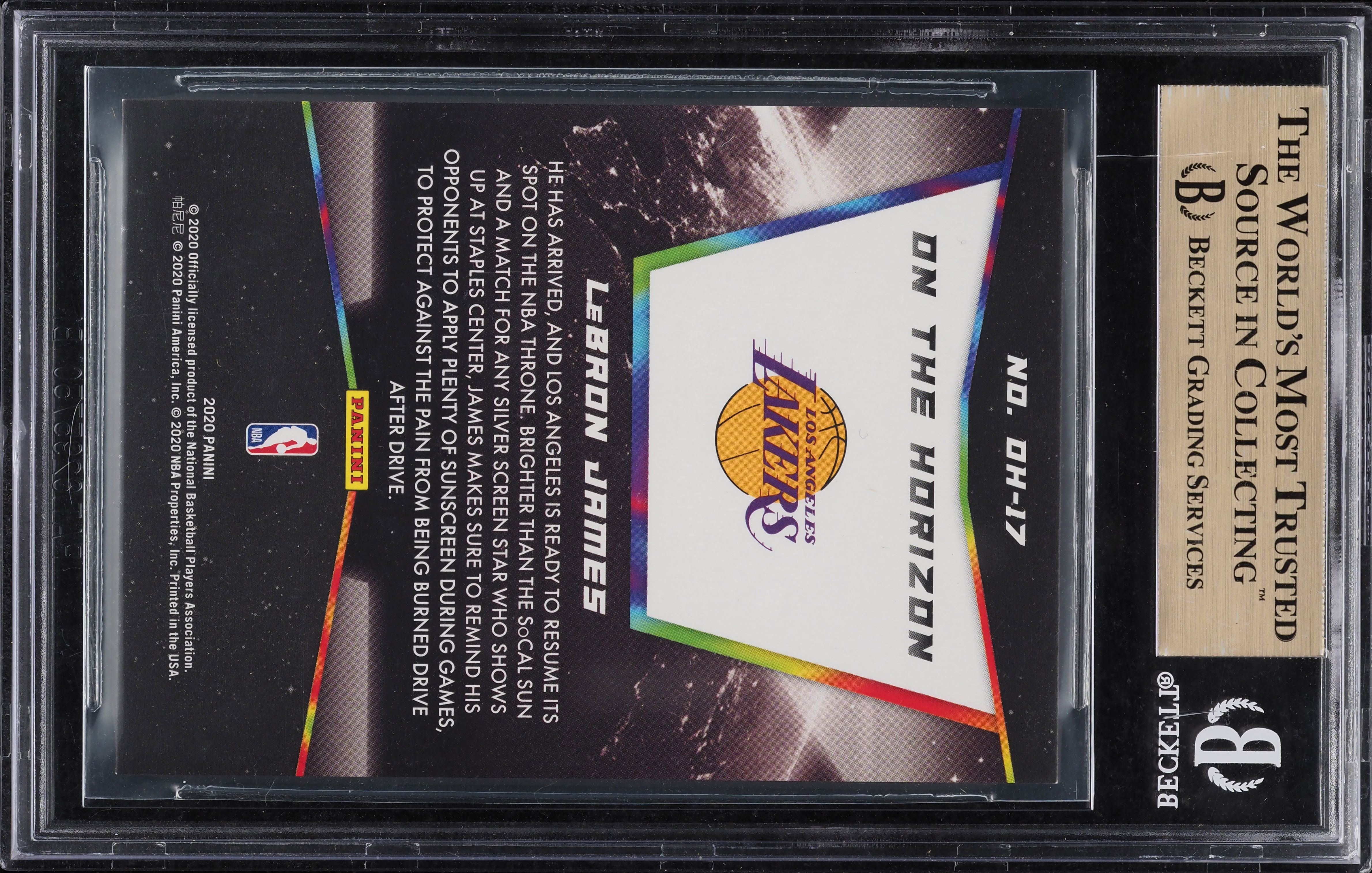 2020 Panini On The Horizon Gold LeBron James /10 #OH-17 BGS 9.5