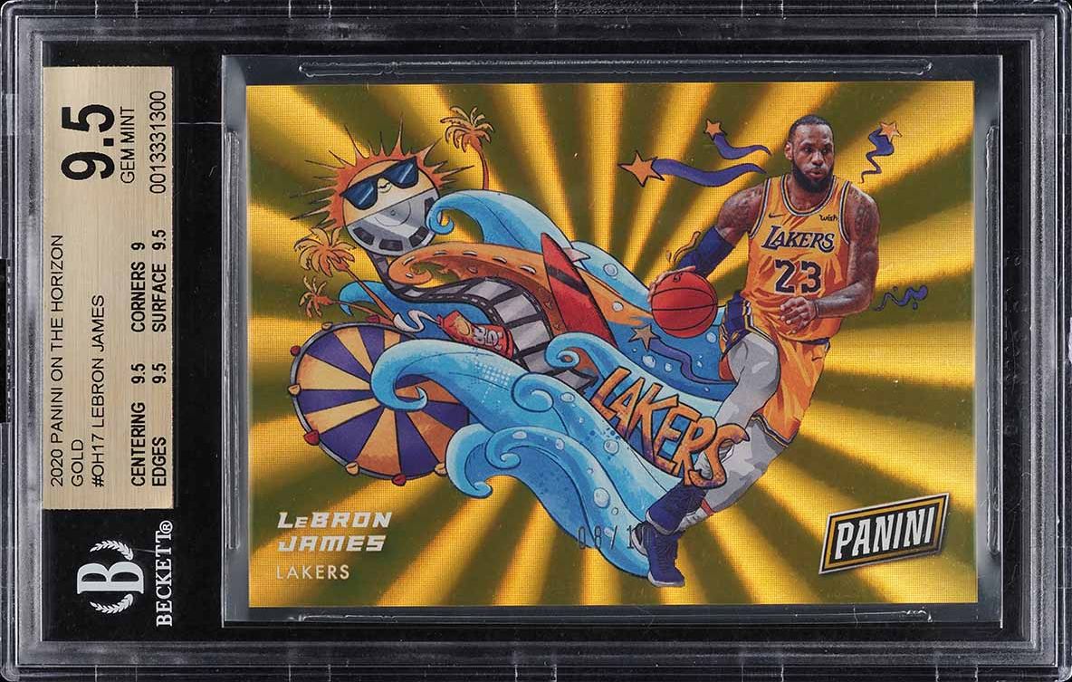 2020 Panini On The Horizon Gold LeBron James /10 #OH-17 BGS 9.5 GEM MINT