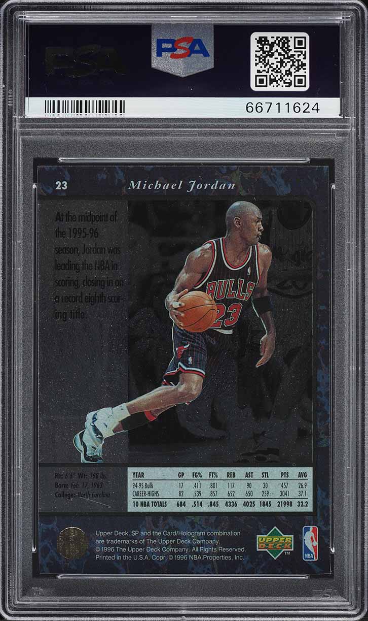 1995 SP Basketball Michael Jordan #23 PSA 9 MINT