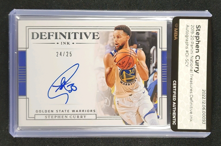 2019 National Treasures Definitive Ink Stephen Curry AUTO /25 #DI