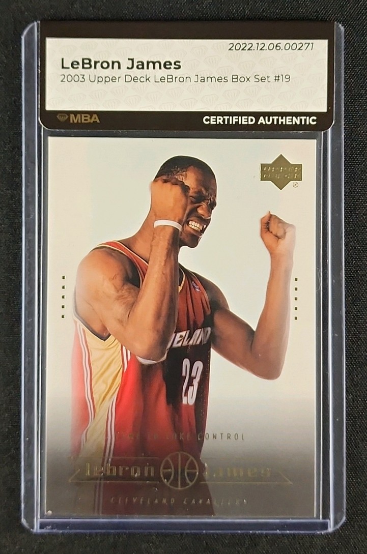 2003 Upper Deck Box Set LeBron James ROOKIE #19 MBA AUTH