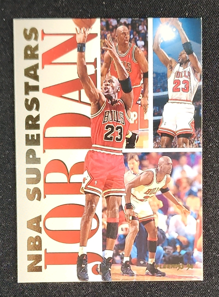 1993 Fleer NBA Superstars Michael Jordan #7 MBA AUTH