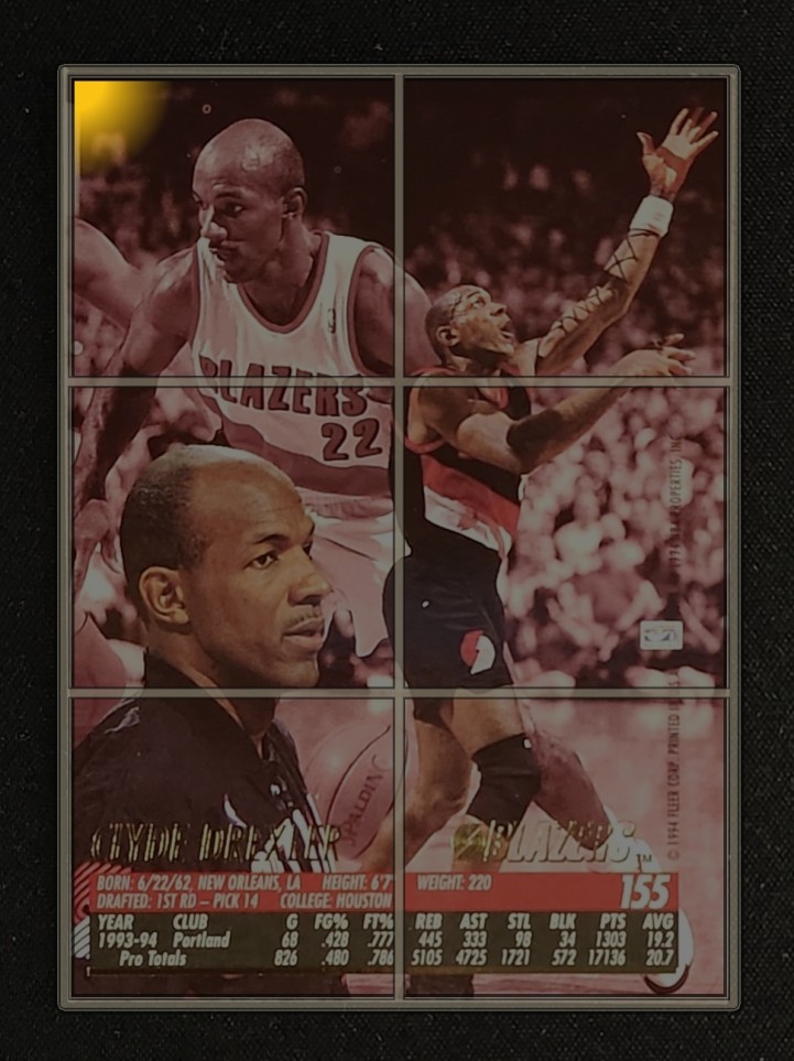 1994 Ultra Basketball Clyde Drexler #155 MBA AUTH