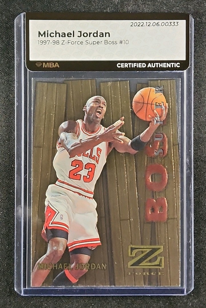 1997 Skybox Z-Force Super Boss Michael Jordan #10 MBA AUTH