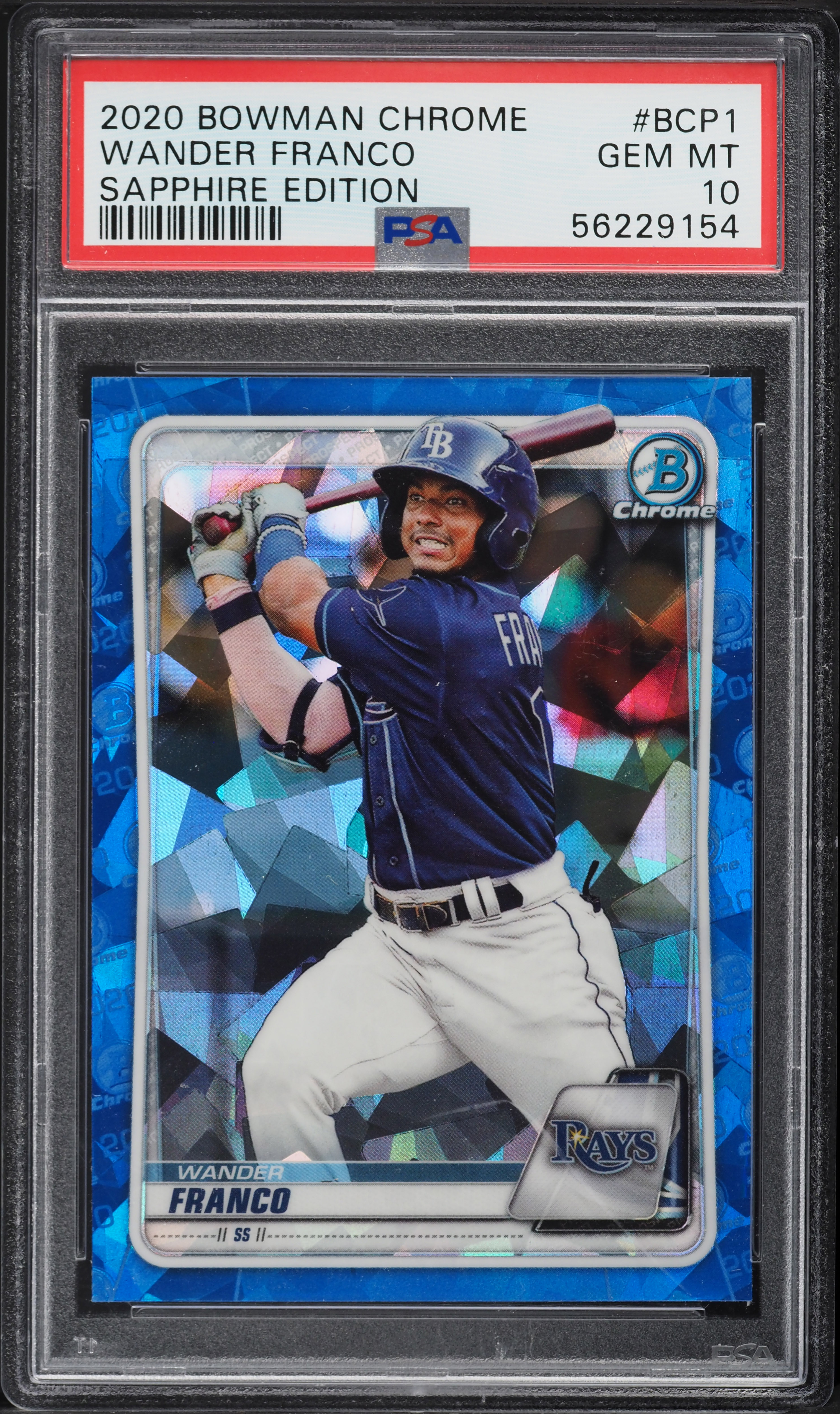 2020 Bowman Chrome Sapphire Edition Wander Franco ROOKIE #BCP-1