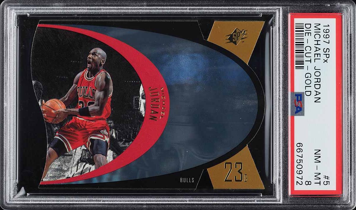 1997 SPx Gold Michael Jordan #5 PSA 8 NM-MT