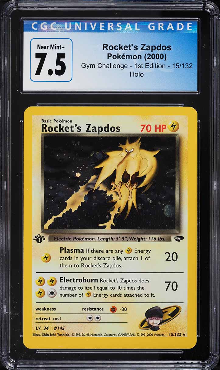 zapdos pokemon card first edition - Rocket's - 15/132 Perfect for collectors and enthusiasts. 2000 Pokemon Italian Base Set