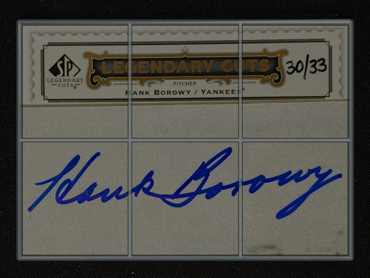 2009 SP Legendary Cuts Legendary Cut Hank Borowy AUTO /33 #LC-234 MBA AUTH