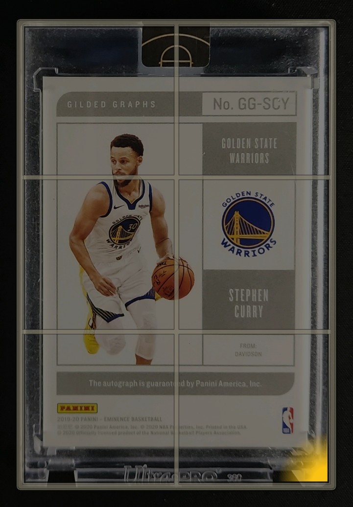 2019 Panini Eminence Gilded Graphs Green Stephen Curry AUTO 3/3 #GG-SCY MBA AUTH