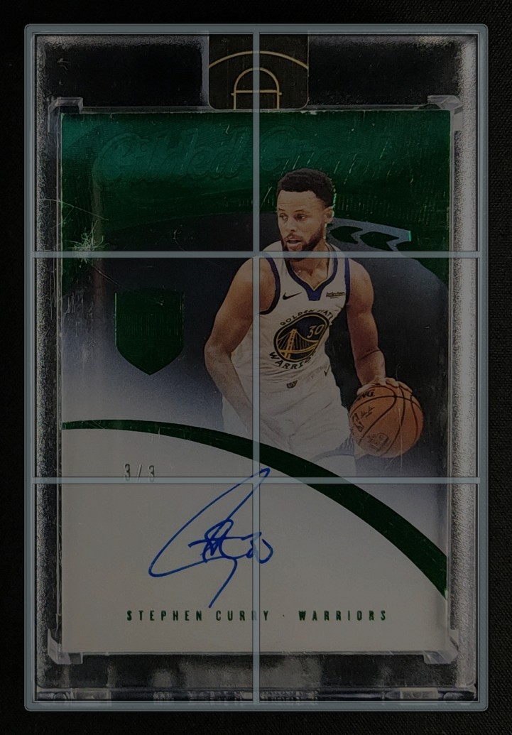 2019 Panini Eminence Gilded Graphs Green Stephen Curry AUTO 3/3 #GG-SCY MBA AUTH