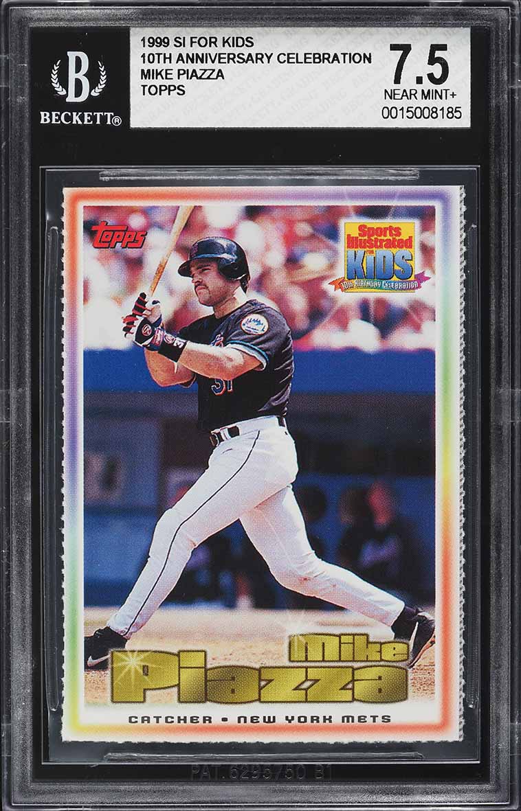 1999 Sports Illustrated For Kids 10th Anniversary Mike Piazza BGS 7.5 NRMT+