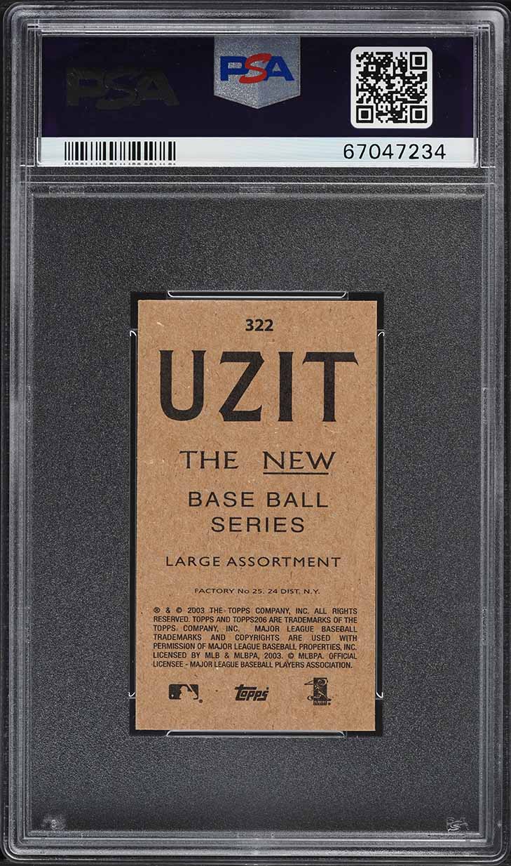 2002 Topps 206 Uzit Andruw Jones #322 PSA 10 GEM MINT
