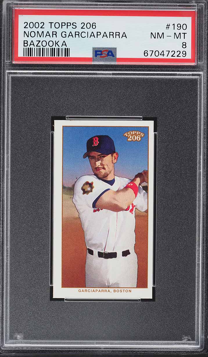 2002 Topps 206 Bazooka Nomar Garciaparra #190 PSA 8 NM-MT