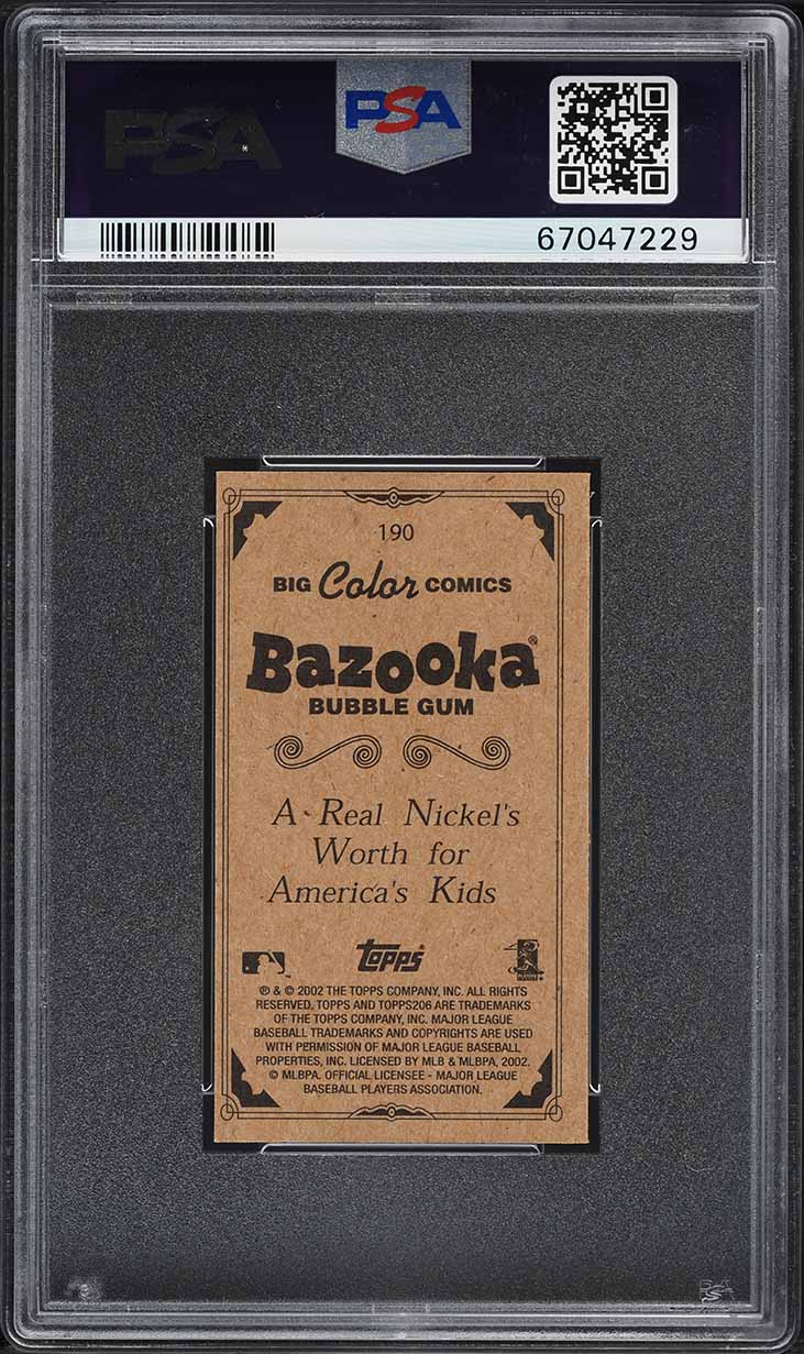 2002 Topps 206 Bazooka Nomar Garciaparra #190 PSA 8 NM-MT