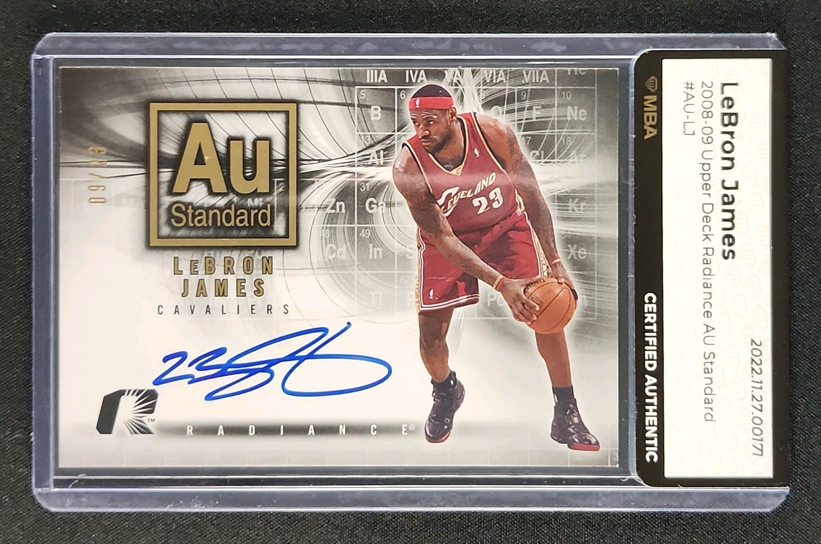 2008 Upper Deck Radiance AU Standard LeBron James AUTO /23 #AU-LJ