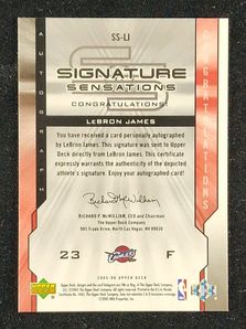 2005 Upper Deck Signature Sensations LeBron James AUTO /25 #SS-LJ MBA AUTH