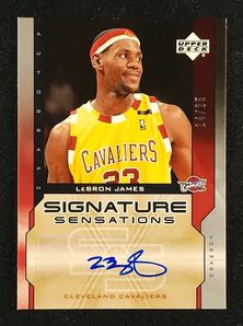 2005 Upper Deck Signature Sensations LeBron James AUTO /25 #SS-LJ MBA AUTH