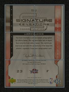 2005 Upper Deck Signature Sensations LeBron James AUTO /25 #SS-LJ MBA AUTH