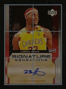 2005 Upper Deck Signature Sensations LeBron James AUTO /25 #SS-LJ MBA AUTH
