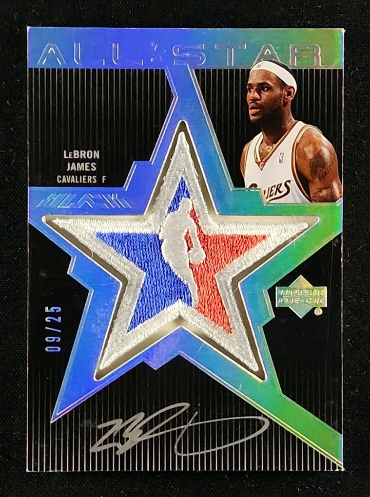 2007 UD Black All-Star Autographs LeBron James AUTO /25 #ASAU-LJ MBA AUTH