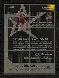 2007 UD Black All-Star Autographs LeBron James AUTO /25 #ASAU-LJ MBA AUTH