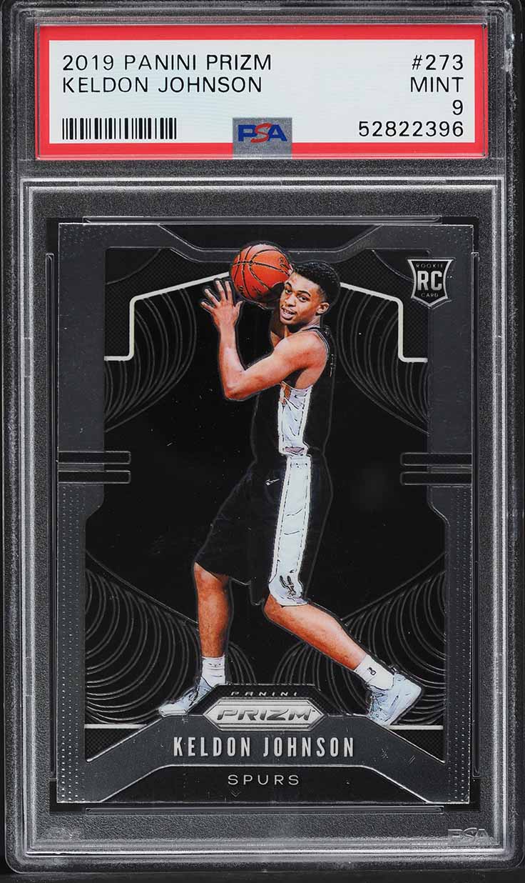 2019 Panini Prizm Keldon Johnson ROOKIE #273 PSA 9 MINT