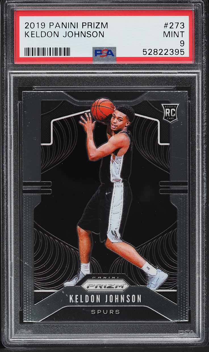 2019 Panini Prizm Keldon Johnson ROOKIE #273 PSA 9 MINT