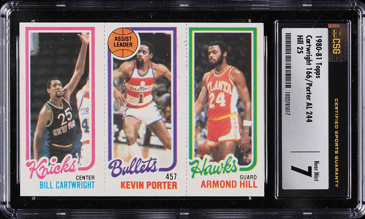 1980 Topps Basketball Bill Cartwright Kevin Porter Armond Hill ROOKIE CSG 7 NRMT