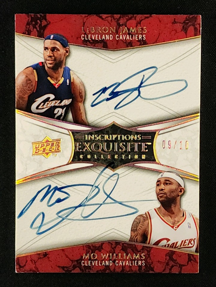 2008 Exquisite Collection Inscriptions LeBron James Williams AUTO /10 MBA AUTH