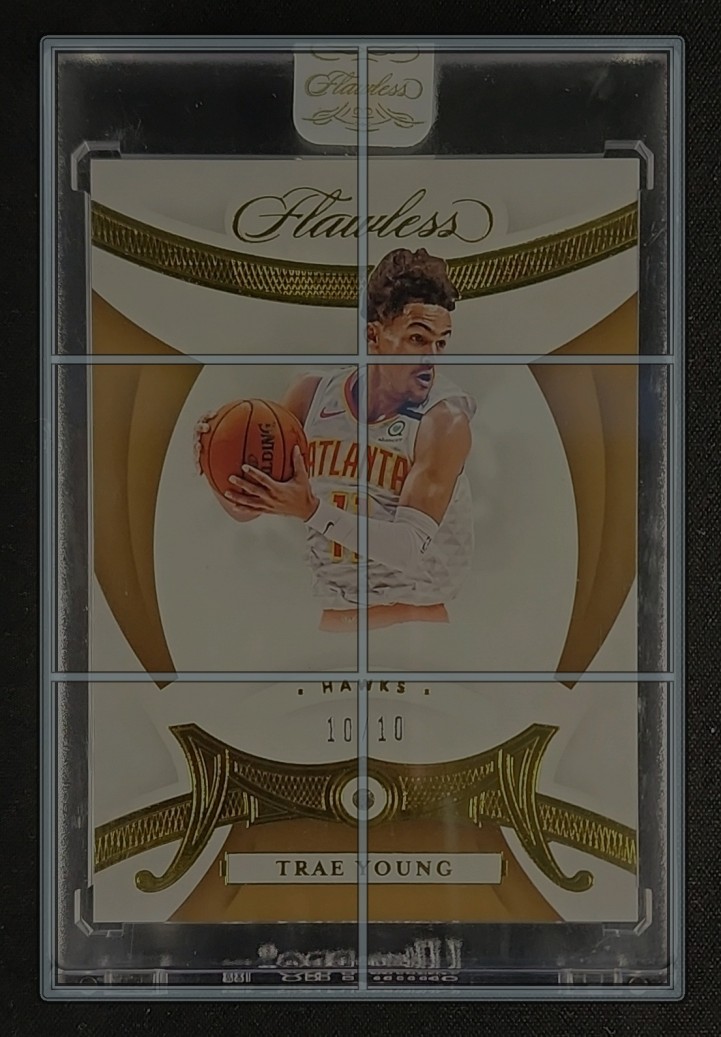 2019 Panini Flawless Gold Diamond Gems Trae Young 10/10 #31 MBA AUTH