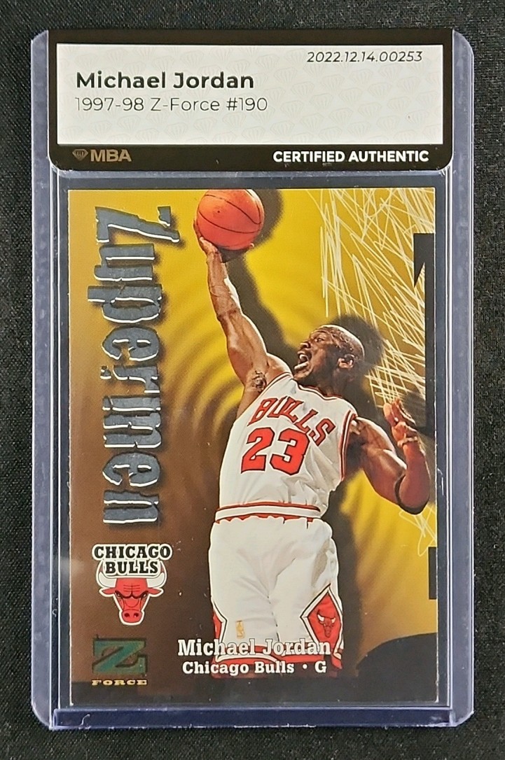 1997 Skybox Z-Force Michael Jordan #190 MBA AUTH