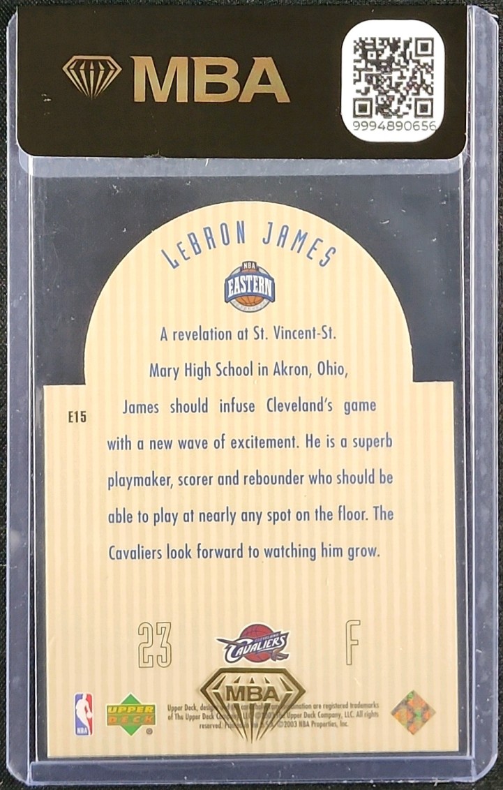 2003 Upper Deck SE Future All-Stars Die-Cut LeBron James ROOKIE