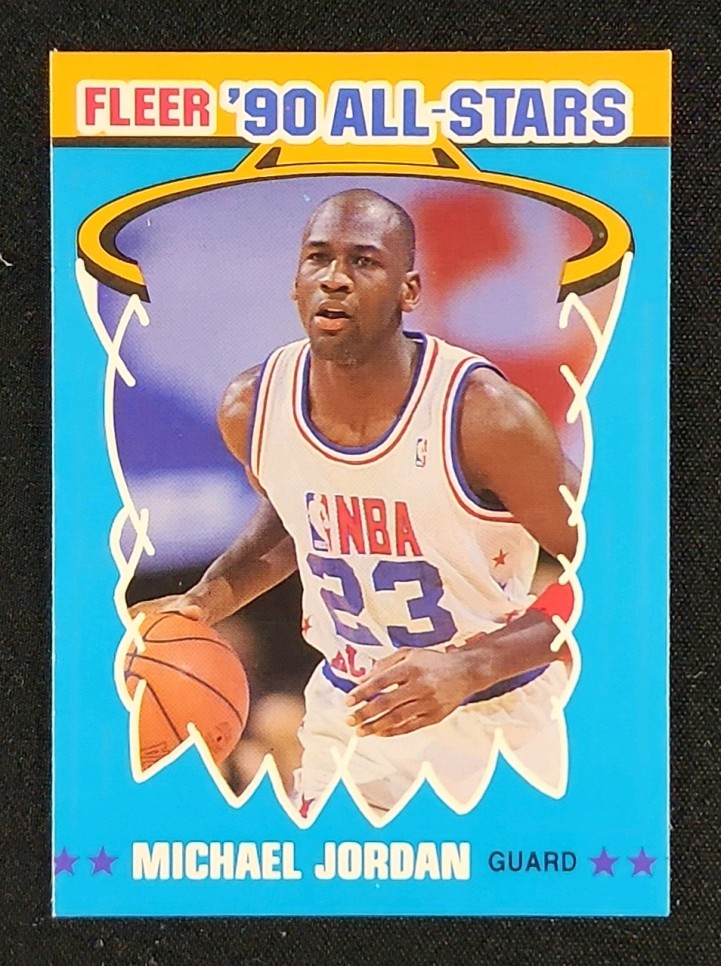 1990 Fleer All-Stars Michael Jordan #5 MBA AUTH
