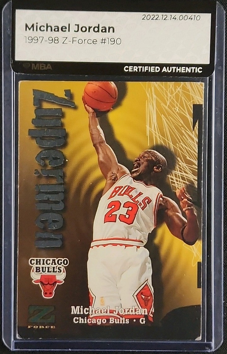1997 Skybox Z-Force Michael Jordan #190 MBA AUTH
