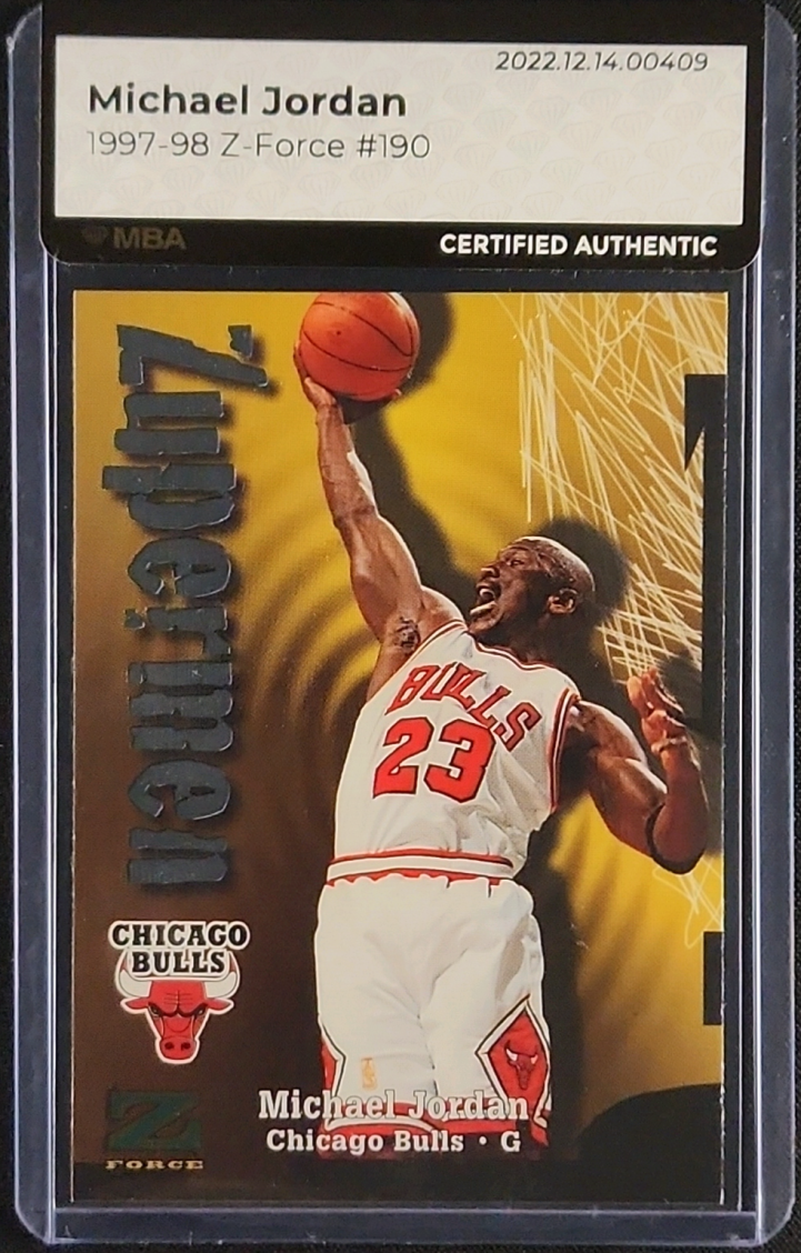 1997 Skybox Z-Force Michael Jordan #190 MBA AUTH
