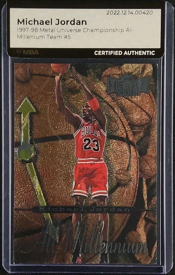 1997 Metal Universe All-Millenium Team Michael Jordan #5 MBA AUTH