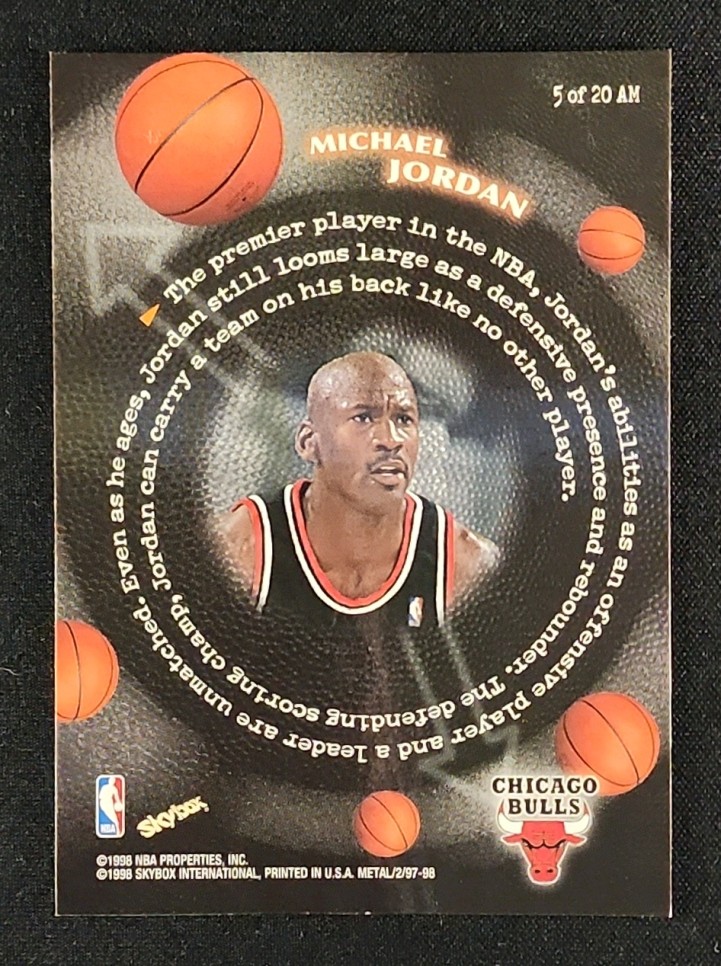 1997 Metal Universe All-Millenium Team Michael Jordan #5 MBA AUTH