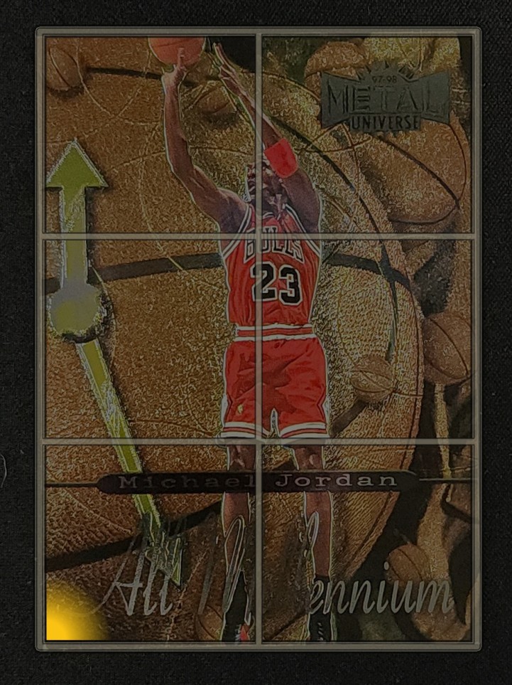 1997 Metal Universe All-Millenium Team Michael Jordan #5 MBA AUTH