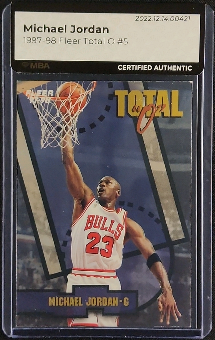 1997 Fleer Total O Michael Jordan #5 MBA AUTH