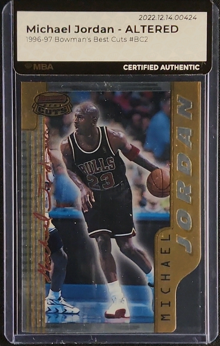 1996 Bowman's Best Cuts Michael Jordan #BC2 MBA AUTH