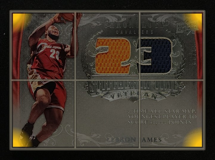 2007 UD Chronology Stitches in Time LeBron James PATCH /99 #SIT-LJ MBA AUTH