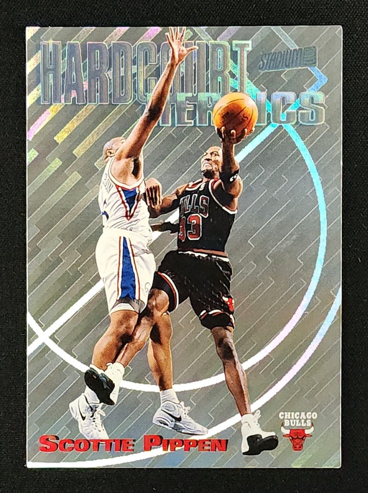 1997 Stadium Club Hardcourt Heroics Scottie Pippen #H9 MBA AUTH