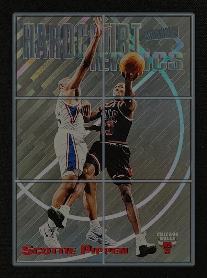 1997 Stadium Club Hardcourt Heroics Scottie Pippen #H9 MBA AUTH