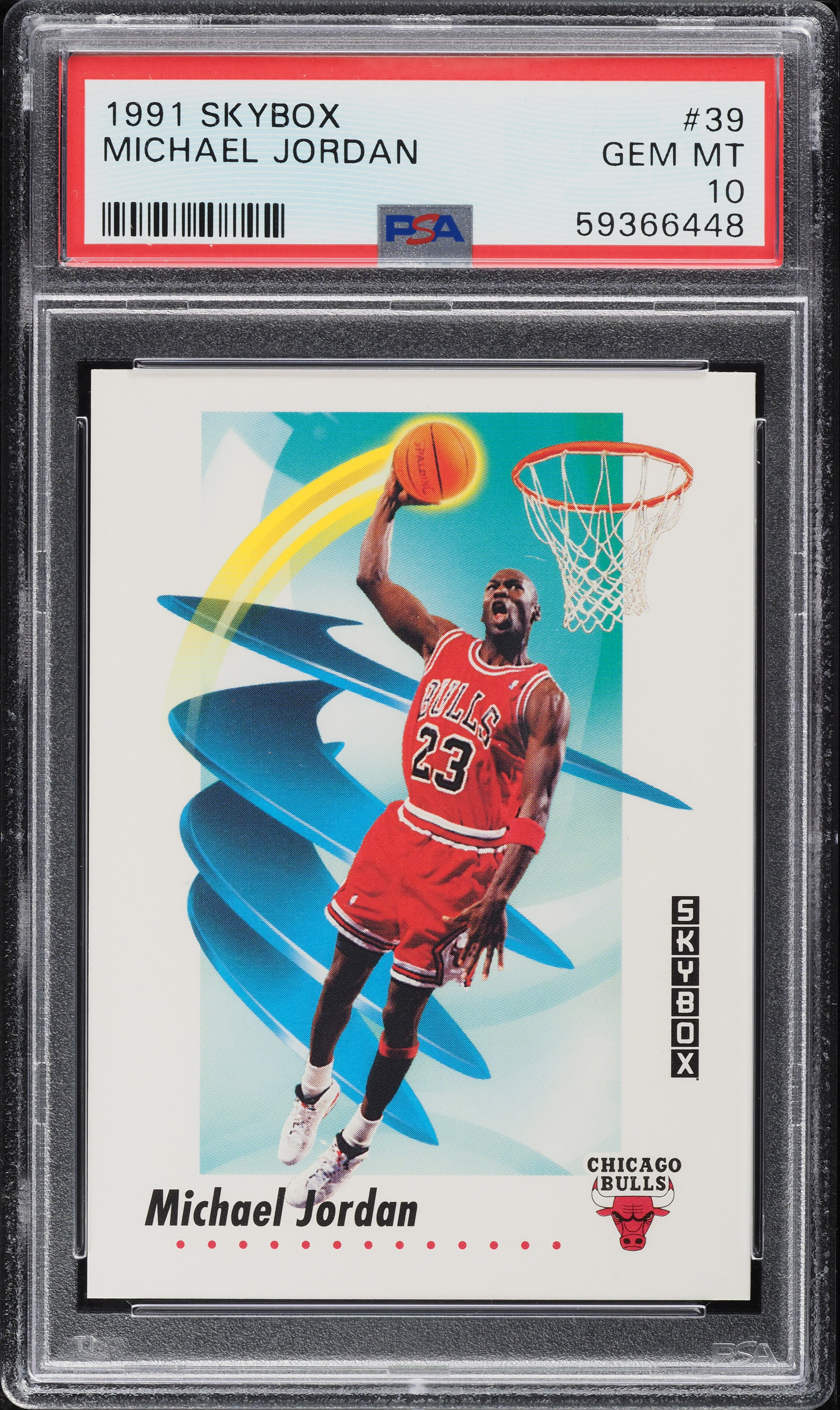 1991 Skybox Basketball Michael Jordan #39 PSA 10 GEM MINT on