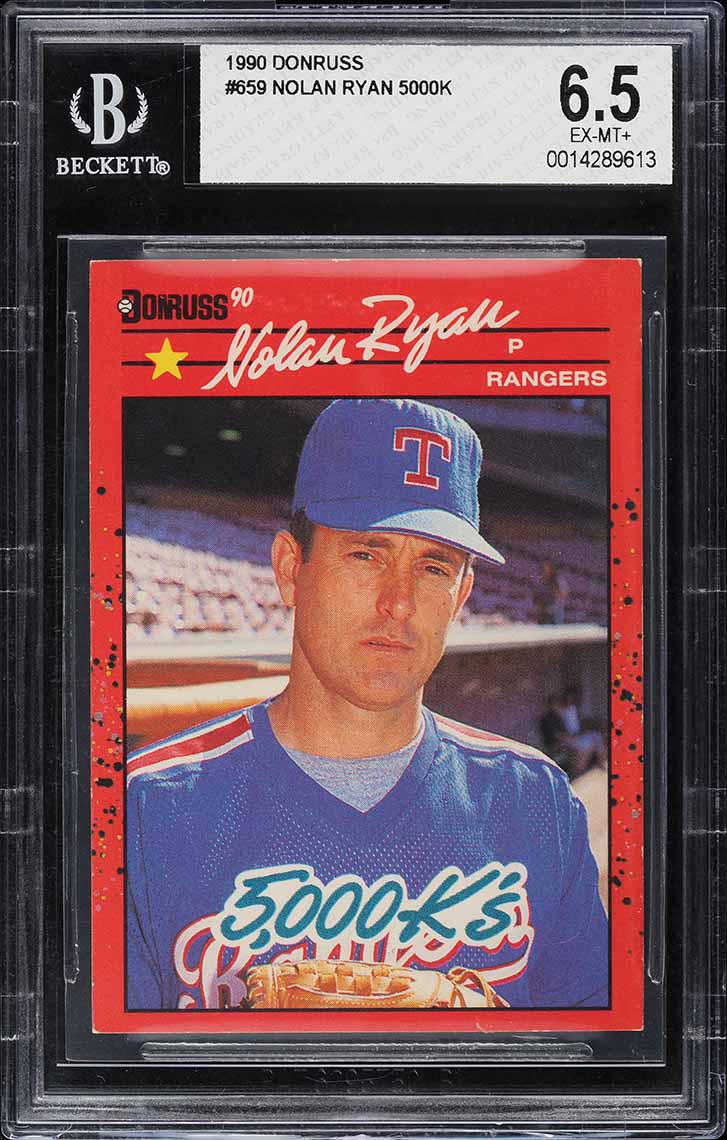 1990 Donruss Nolan Ryan 5000K #659 BGS 6.5 EXMT+