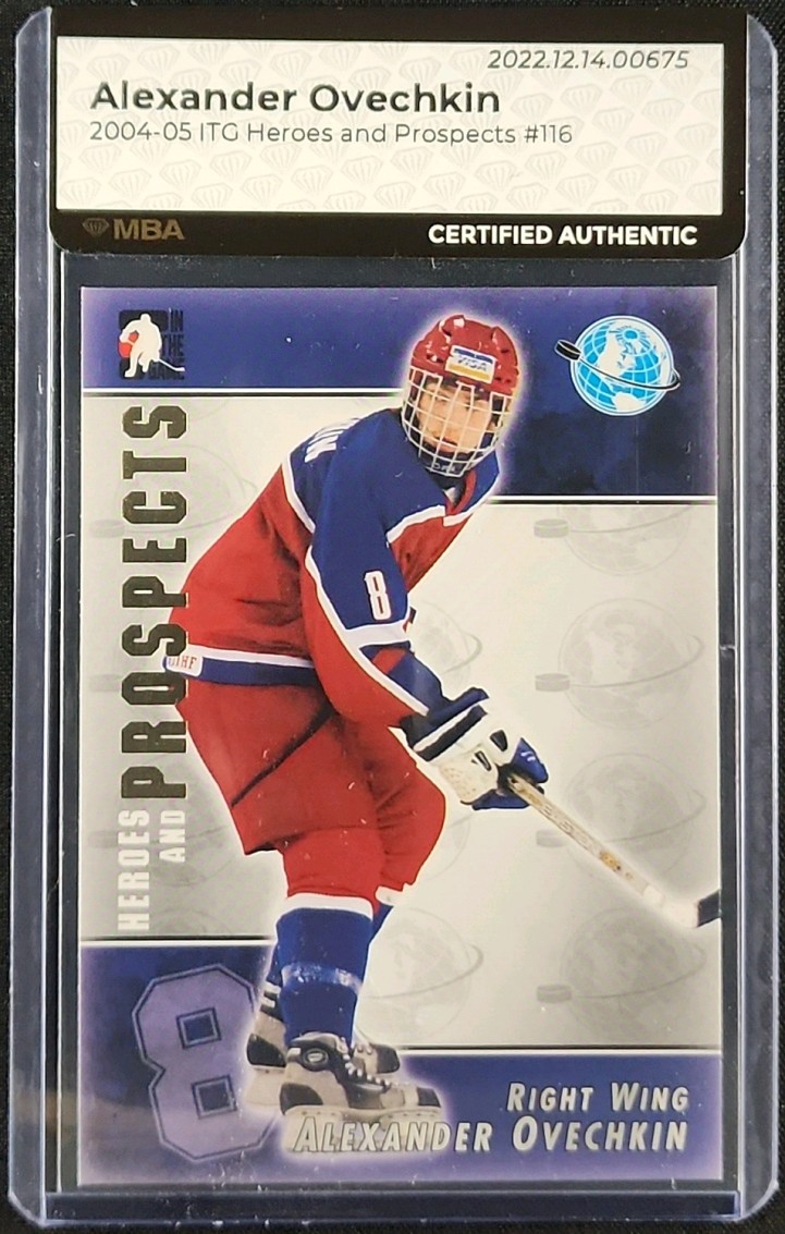 2004 ITG Heroes & Prospects Alexander Ovechkin ROOKIE #116 MBA AUTH
