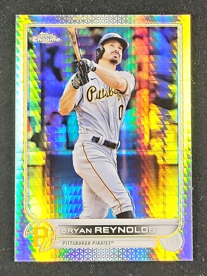 2022 Topps Chrome Prism Refractor Bryan Reynolds ROOKIE #155 MBA AUTH