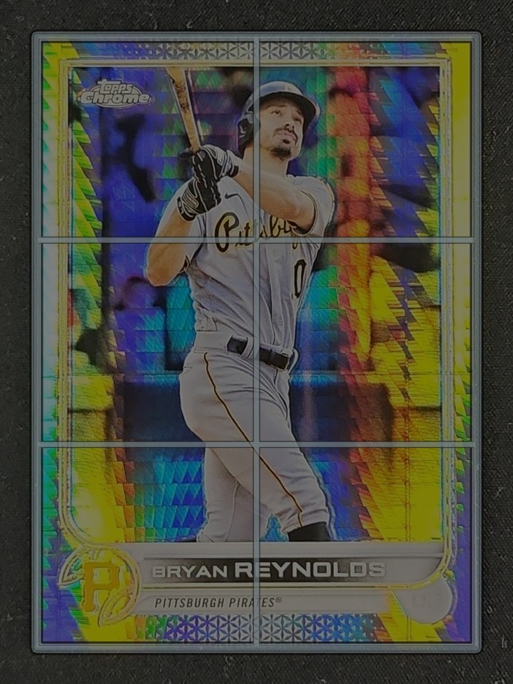 2022 Topps Chrome Prism Refractor Bryan Reynolds ROOKIE #155 MBA AUTH