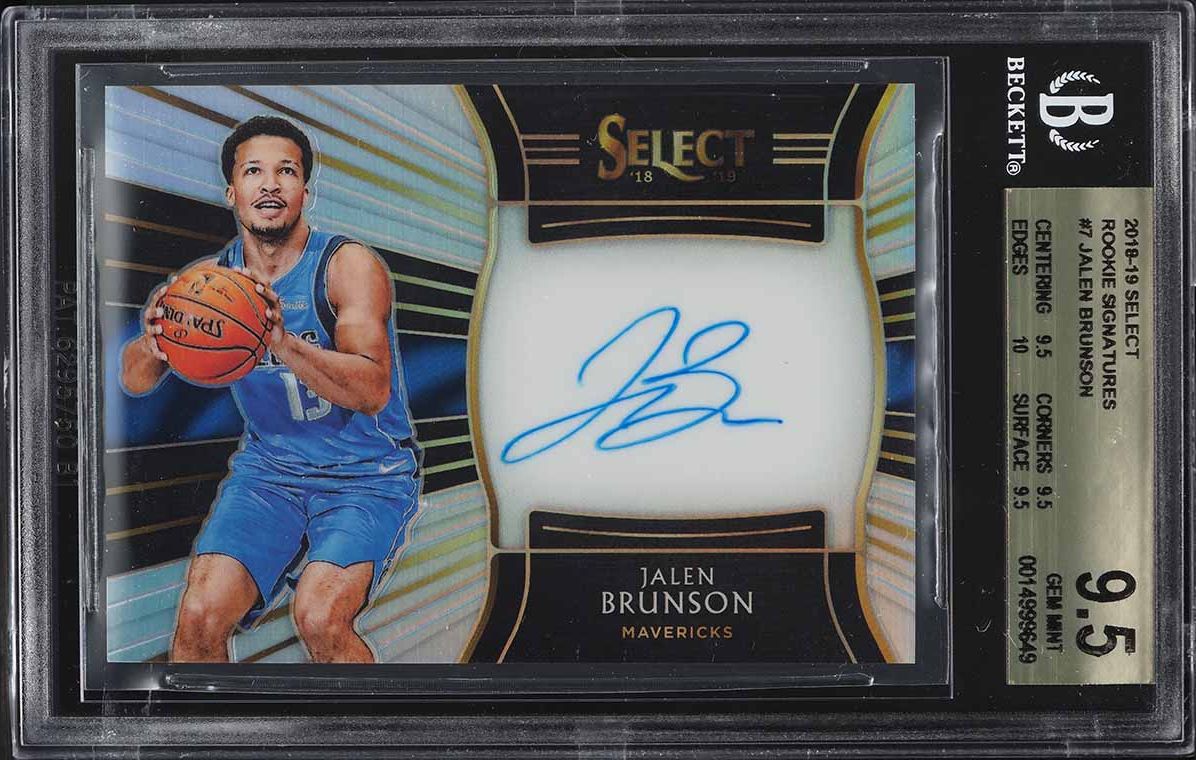 2018 Select Signatures Jalen Brunson ROOKIE AUTO /199 #7 BGS 9.5 GEM MINT